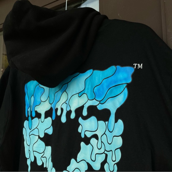 🔥🔥🔥 Off-White Marker Over Hoodie Black L 🔥🔥🔥 NWT - Picture 9 of 16